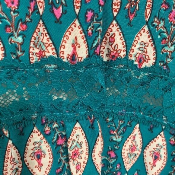 NWOT Wonderly ikat/jacquard print flowy dress-S - Picture 7 of 9